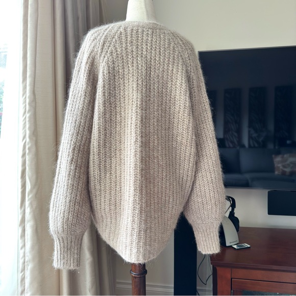 Sezane Basile Cardigan Medium Light Beige - Picture 5 of 11
